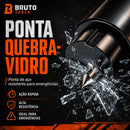 AutoResgate 3 em 1 — Quebra-Vidro, Corta-Cinto e Apito de Emergência
