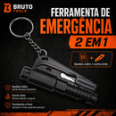 AutoResgate 3 em 1 — Quebra-Vidro, Corta-Cinto e Apito de Emergência