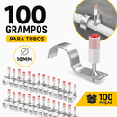 !00 grampos para tubo, 16mm