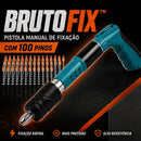 BrutoFix™ - Pistola Manual de Fixação + 100 Pinos de Brinde
